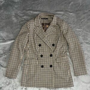 Women’s Double Breasted Check Blazer